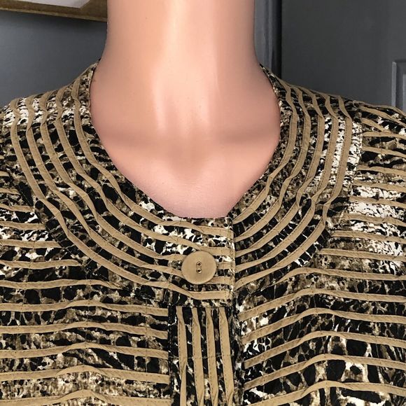 Chico's Jacket Shirt Top Reversible 1 S/M - Picture 9 of 15